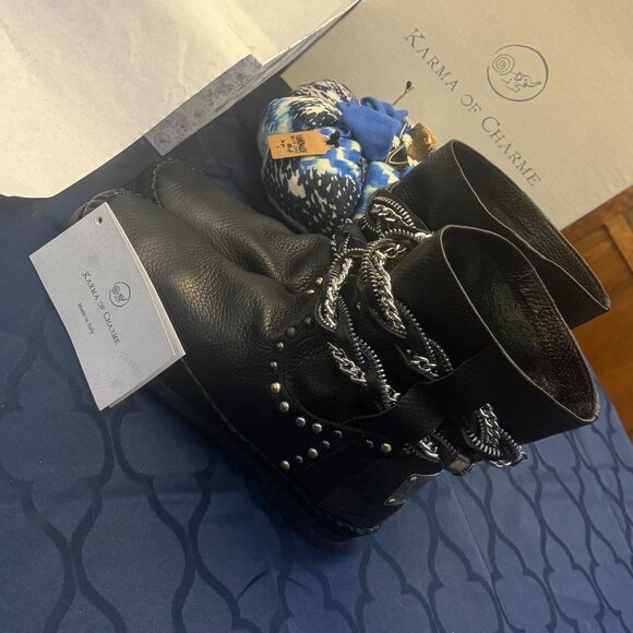 Karma of Charme Italian leather boho boots ~ 40 - Picture 2 of 13